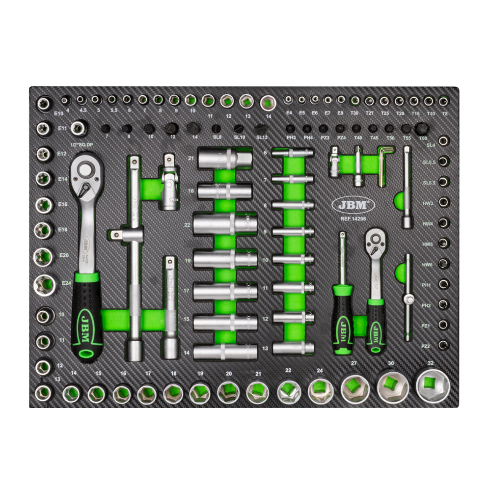 MODULE DE DOUILLES 108 PIÈCES 6 PANS