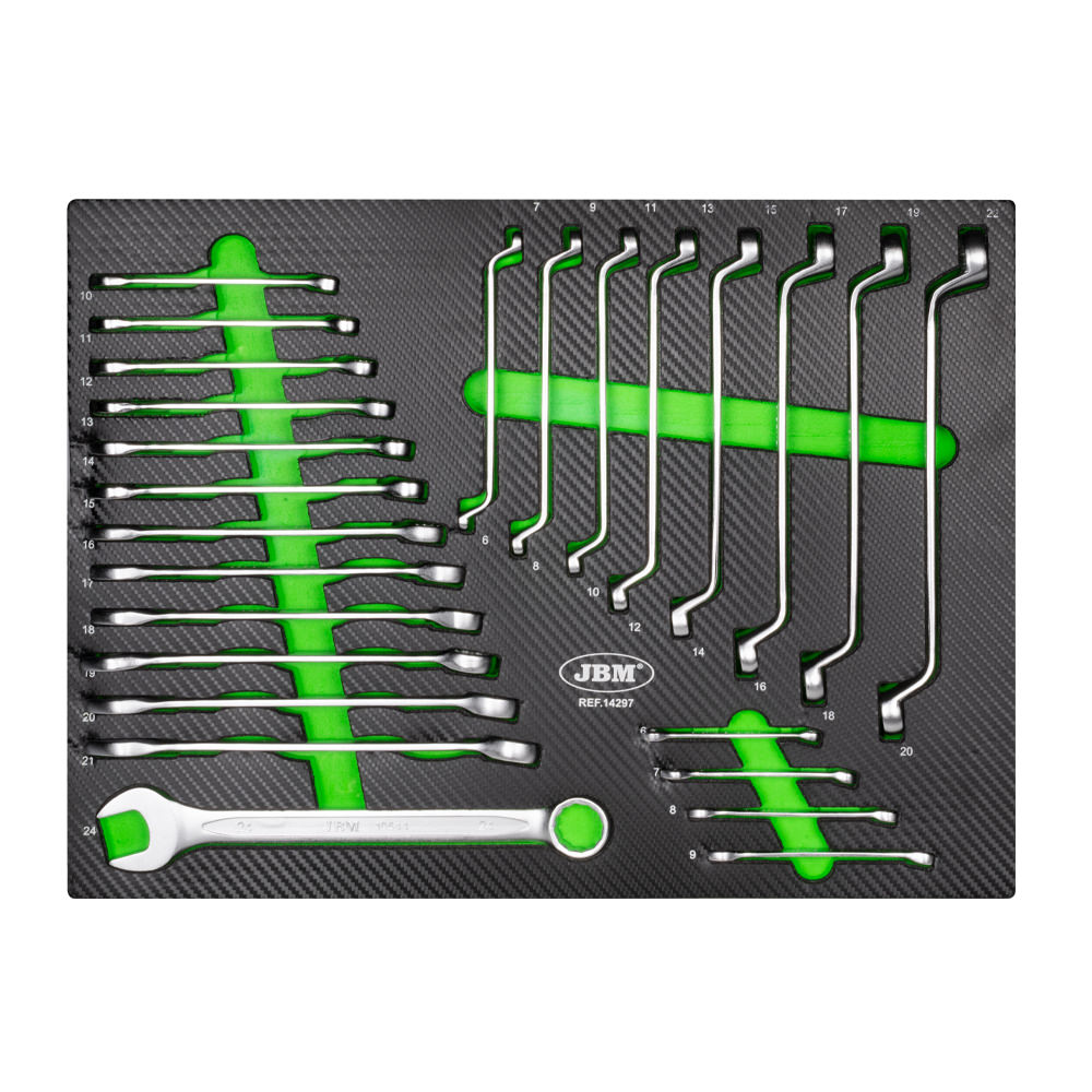 MODULE DE JEU DE CLÉS MIXTES ET À FOURCHE DE 25 PIÈCES