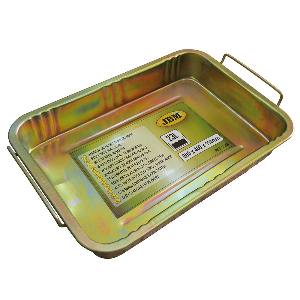 BAC EN ACIER POUR LIQUIDES 23L