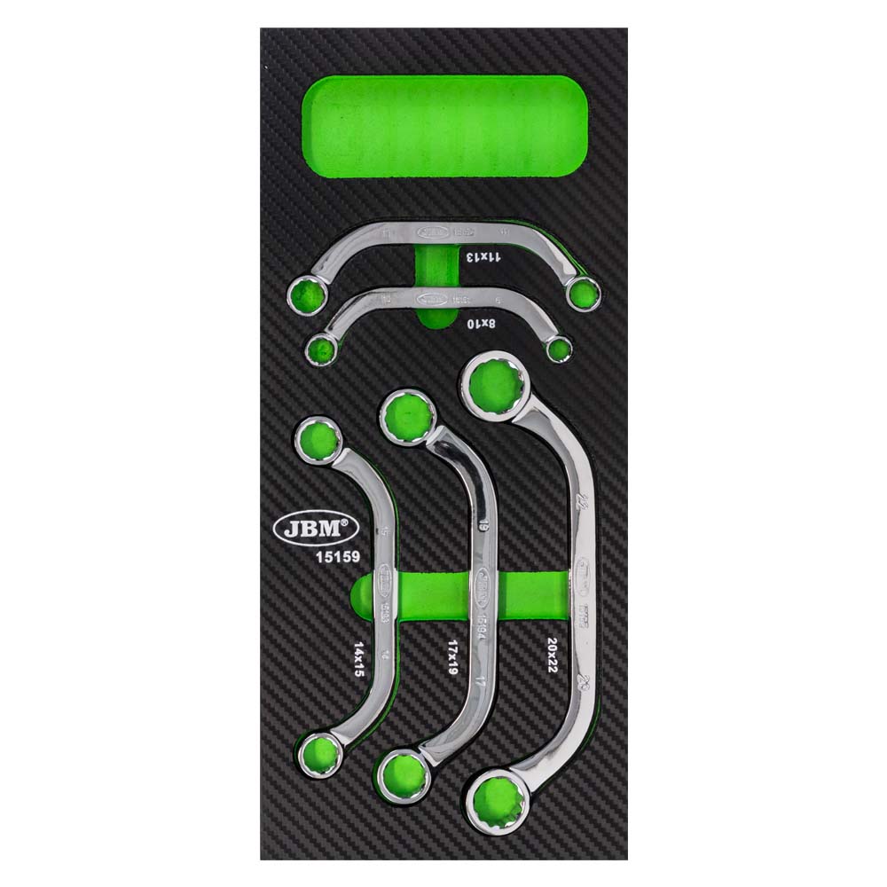 [15159] MODULE EN EVA EN FIBRE DE CARBONE AVEC 5 JEUX DE CLÉS DE TYPE C - REVÊTEMENT MIROIR