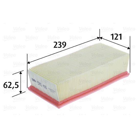 [SPS9674725580] FILTRE A AIR MOTEUR  CITROËN C3 III (SX) Essence 1.2 VTi 82 82 CV (07/2016 - Aujourd'hui) 