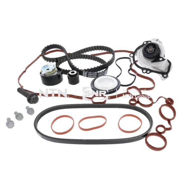 KIT DISTRIBUTION SNR AVEC POMPE À EAU – MOTEUR 1.2 PURETECH (EB2FA / HMR) – QUALITÉ OEM