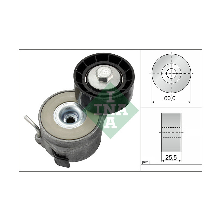 POULIE TENDEUR  DE COURROIE TRAPEZOIDALE STELLANTIS 1.4 HDI   SKF VKM33161