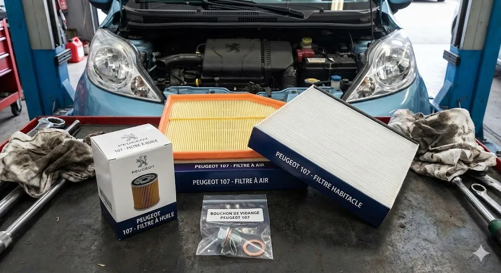 [KITREVISION107] KIT DE REVISION Essence 1.0 68 CV   PEUGEOT 107 (PM_, PN_) Code moteur	CFA (384F)