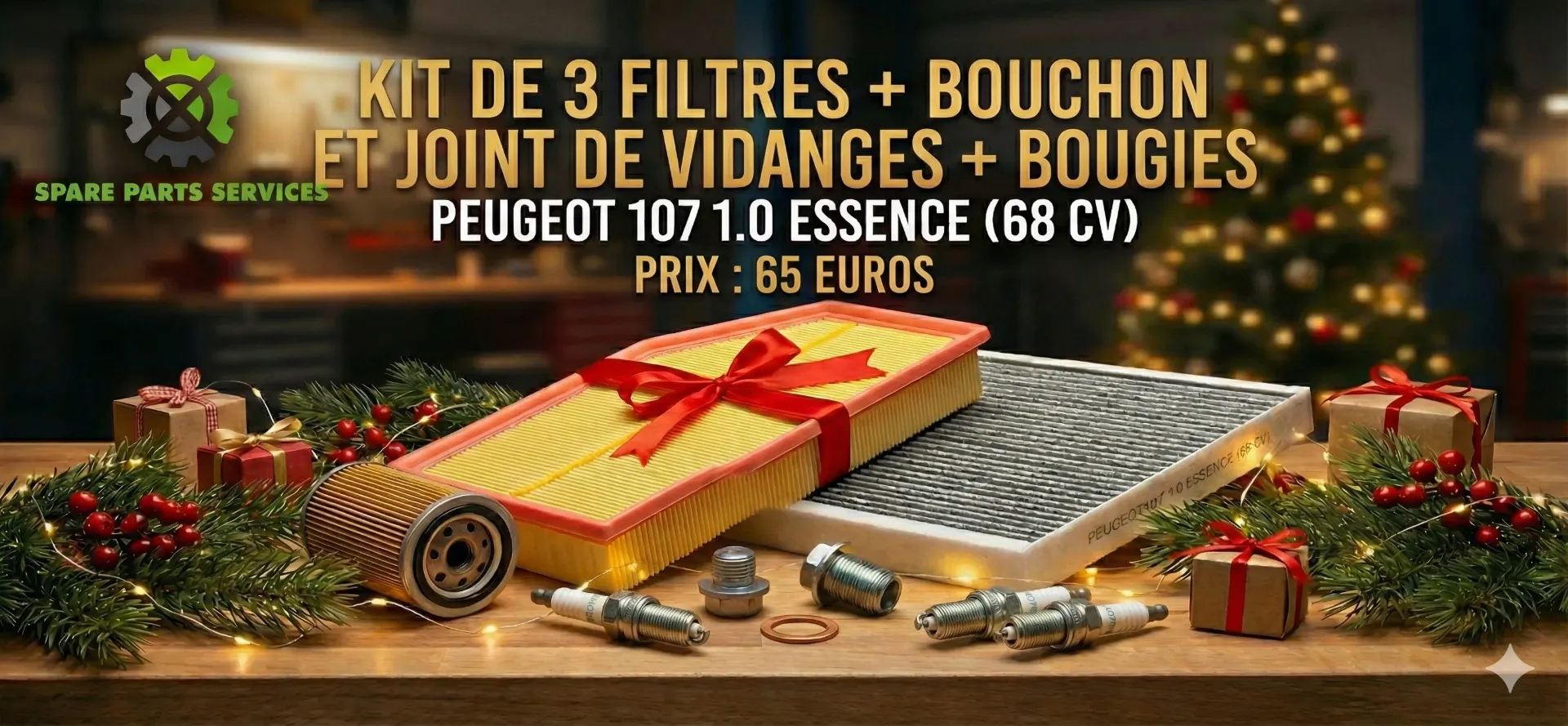 [KITREVISION107] KIT DE REVISION moteur 3 cylindres 1.0L Essence (Type Toyota 1KR-FE ou PSA CFA / 384F)