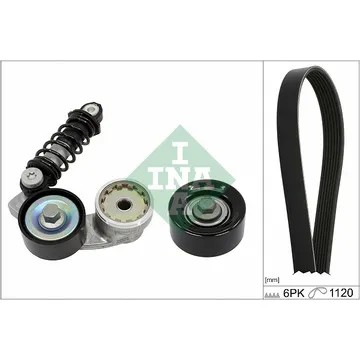 KIT  DE COURROIE ACCESSOIRE HYUNDAI KONA I PHASE 1MOTEUR  D4FE  DOHC - TCI  