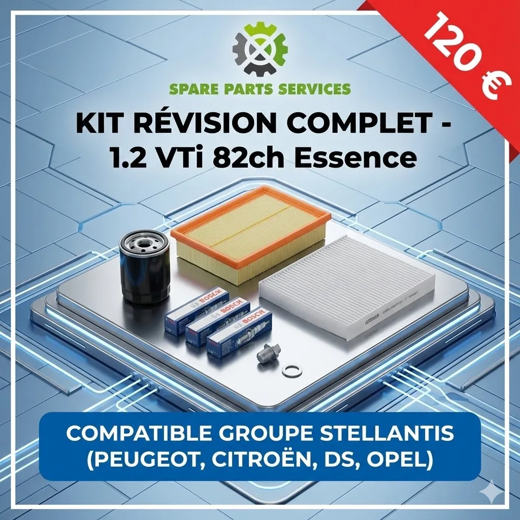 KIT RÉVISION COMPLET - 1.2 VTI 82 CV ESSENCE (Moteurs HMZ (EB2F)