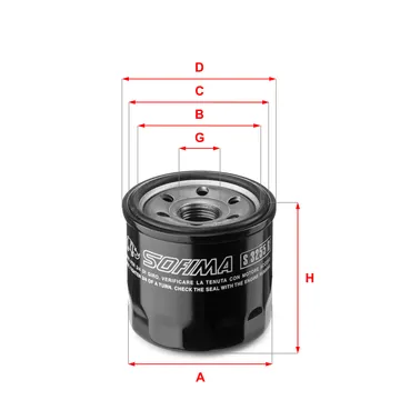 [SPS1651082703] FILTRE A HUILE  MOTEUR SUZUKI SWIFT SPORT / VITARA 1.4 BOOSTERJET (MOTEUR K14C)
