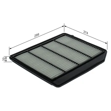 [SPS1378068M00] FILTRE À AIR MOTEUR - SUZUKI SWIFT SPORT / VITARA 1.4 BOOSTERJET (MOTEUR K14C)