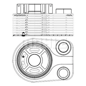 REFROIDISSEUR D'HUILE / ÉCHANGEUR (MAHLE ORIGINAL) - MOTEUR 1.5 dCi 90 [K9K 612]