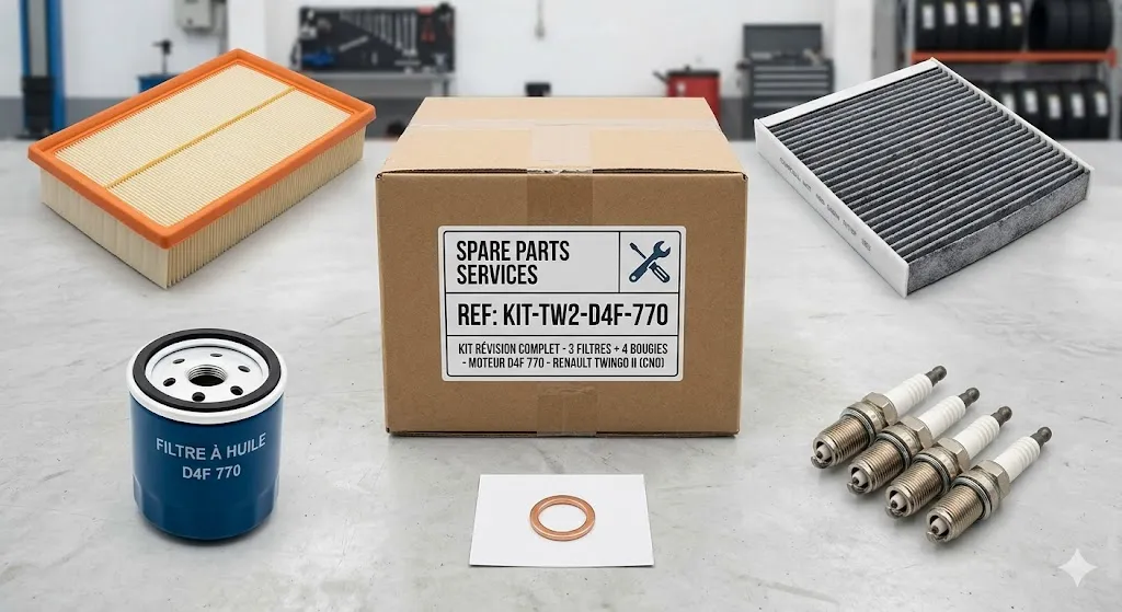KIT RÉVISION COMPLET – MOTEUR D4F 770 – RENAULT TWINGO II (CN0)