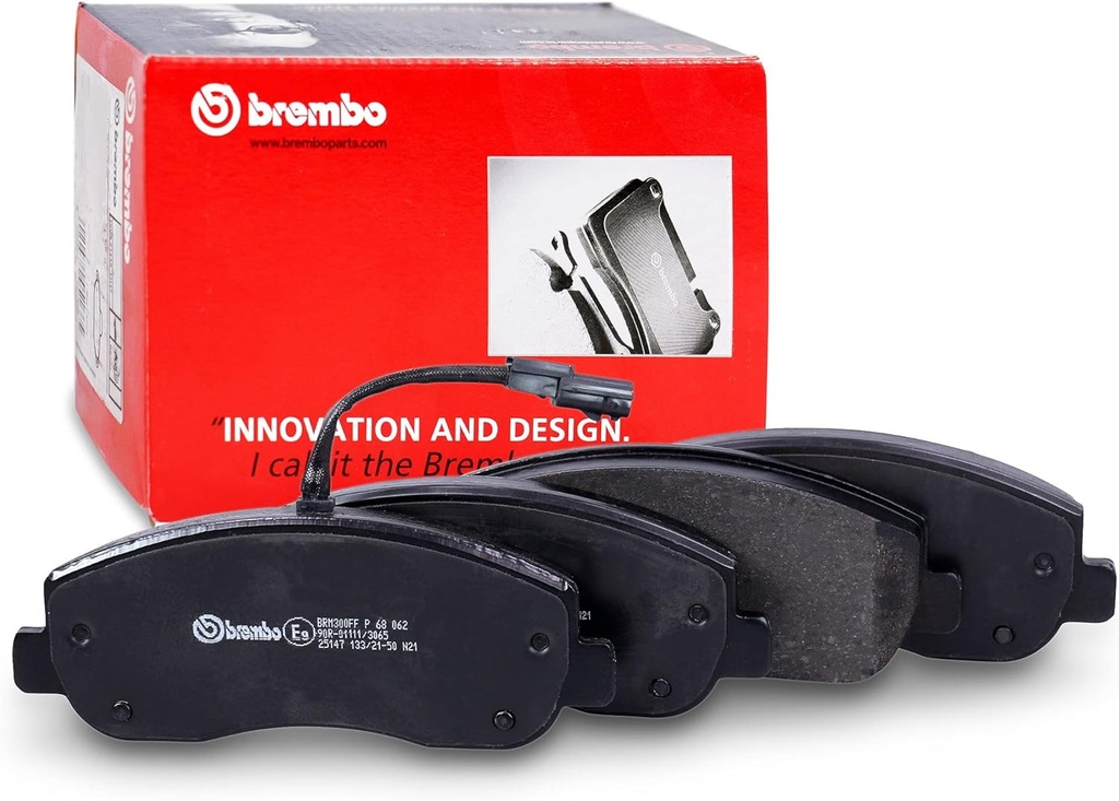 [SPSP68062] JEU DE 4 PLAQUETTES DE FREIN AVANT – SYSTÈME BREMBO – OPEL MOVANO B (X62) – M9T 870