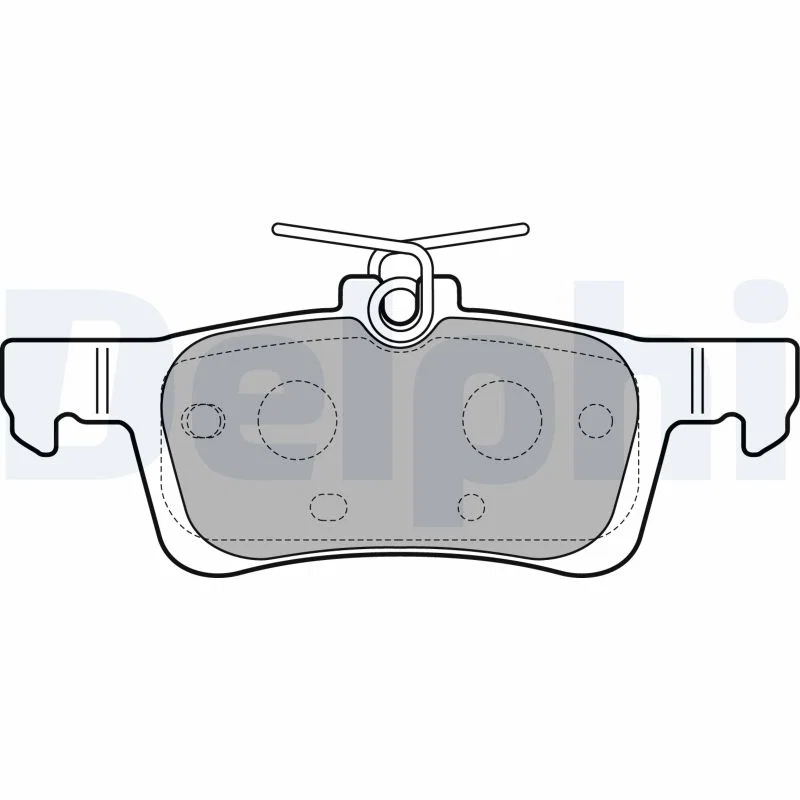 [SPSLP2503] KIT DE PLAQUETTES DE FREIN ARRIÈRE DELPHI – MOTEUR HNZ (EB2DT) – PEUGEOT 308 II