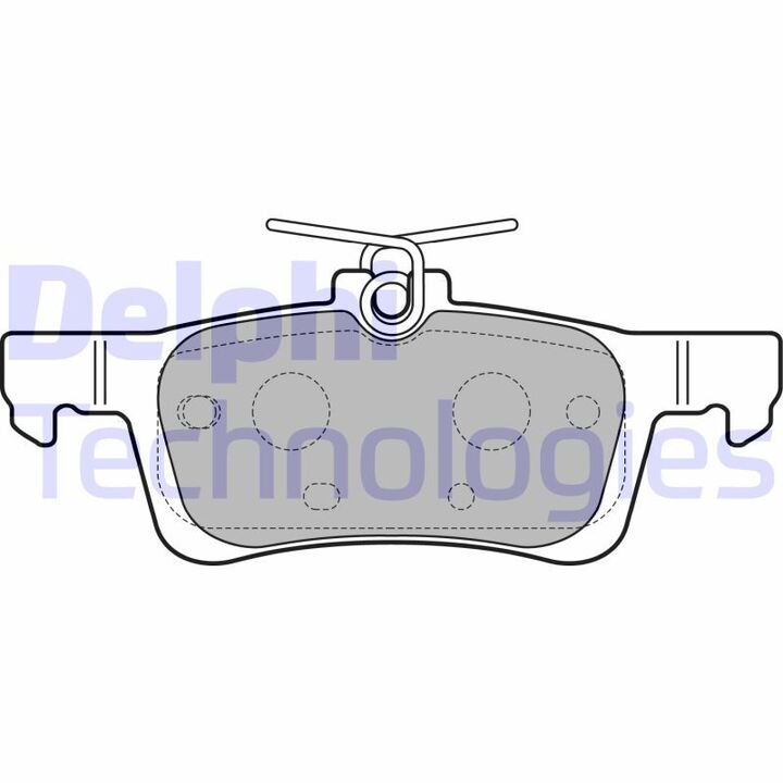 [SPSLP2503] KIT DE PLAQUETTES DE FREIN ARRIÈRE DELPHI – MOTEUR HNZ (EB2DT) – PEUGEOT 308 II