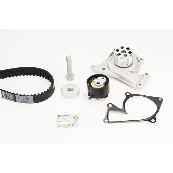 KIT DE DISTRIBUTION 2 AVEC POMPE À EAU - K9K 873 - CONTINENTAL CTAM