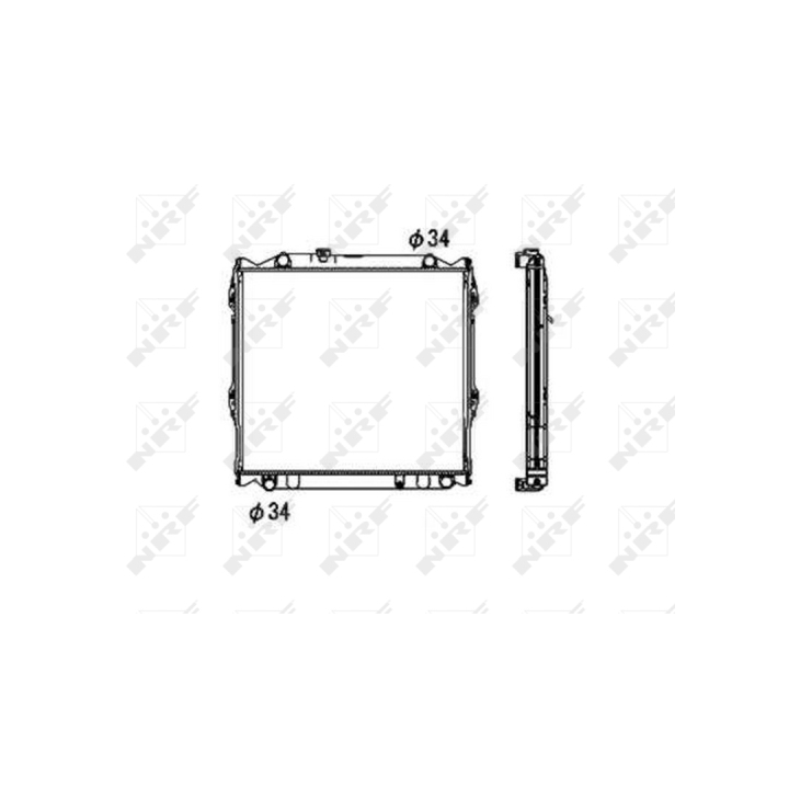 [SPS53708] Radiateur d'eau nrf Toyota Land Cruiser 90 (J9_) 3.4i V6 essence 5VZ-FE 178 cv (06/1999-09/2002)