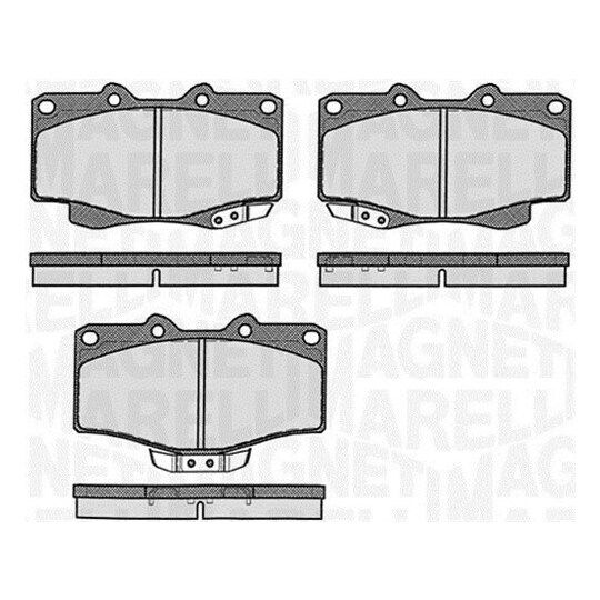 Plaquettes de frein avant KAMOKA AVG/AVD Toyota Land Cruiser 90 (J9_) 3.4i V6 essence 5VZ-FE 178 CV (06/1999-09/2002)