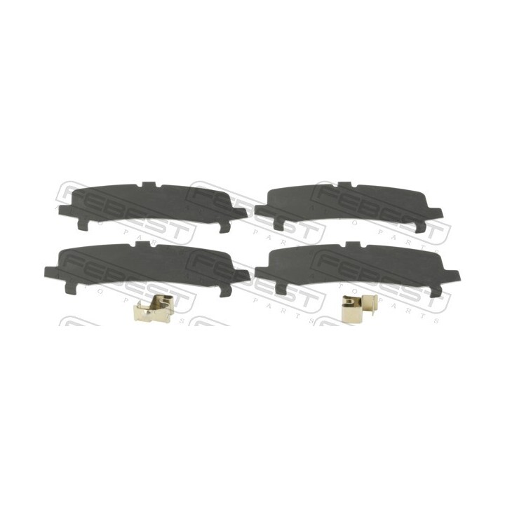[SPS0103GRJ150R] Kit cales antibruit plaquettes frein arrière febest ARG/ARD Toyota Land Cruiser 90 (J9_) 3.4i V6 essence 5VZ-FE 178 cv (06/1999-09/2002)