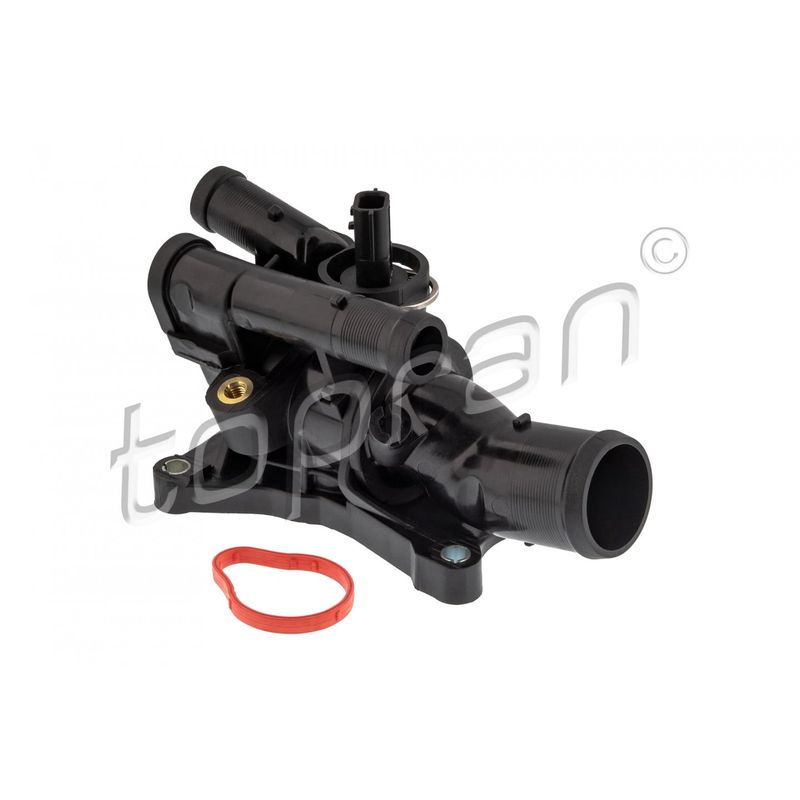 Boitier de Sortie d'Eau avec Thermostat - K9K 873 - TOPRAN 411 160 (Premonte avec Capteur et Agrafe)