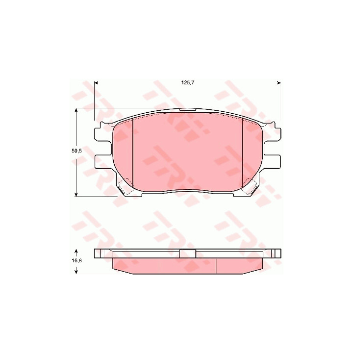 [SPSGDB3414] Plaquettes de Frein AVG/AVD TRW – Toyota Previa II