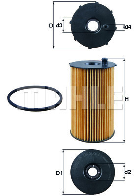 [SPSOX2052D] Filtre à Huile Mahle — Moteur EB2/HNP 1.2 PureTech 110 Cv — Citroën C3 III