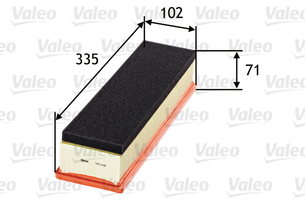 [SPS585049] Filtre à Air Valeo — Moteur EB2/HNP 1.2 PureTech 110 Cv — Citroën C3 III
