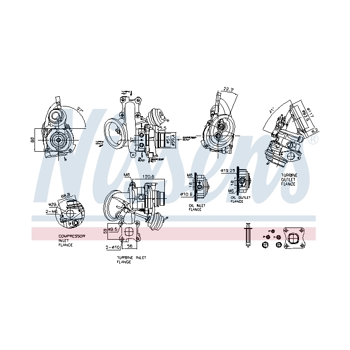 [SPS93524] Turbocompresseur NISSENS – Ford Fiesta VII 1.0 EcoBoost mHEV 125 CV