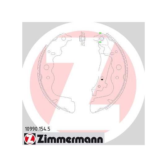 [SPS109901545] Garnitures Tambour AR Zimmermann – Moteur K9K 872/876 – Renault Kangoo II / Express IV