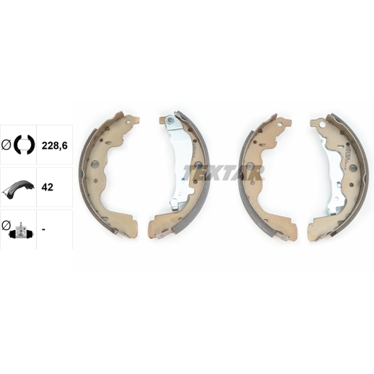 [SPS91069300] Garnitures Tambour AR Textar – Moteur K9K 872/876 – Renault Kangoo II / Express IV