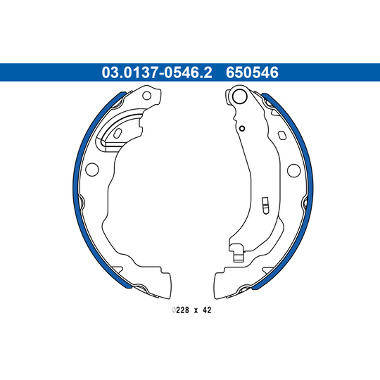 [SPS03013705462] Garnitures Tambour AR ATE – Moteur K9K 876 – Renault Kangoo III