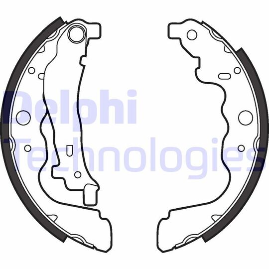 Garnitures Tambour AR Delphi – Moteur H4D 470 – Dacia Sandero III