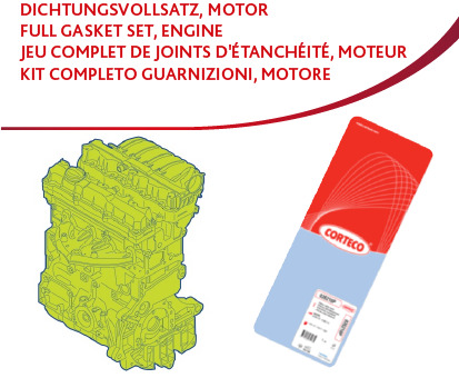 [SPSCORTECO437406P] Pochette complète joints moteur corteco – Moteur TU3MC – Peugeot 306