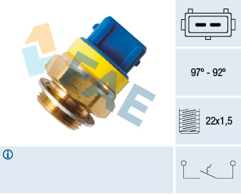 THERMOCONTACT MOTOVENTILATEUR FAE – MOTEUR TU3MC – PEUGEOT 306