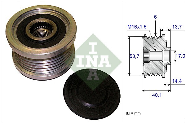 [SPS535020210] roue libre alternateur INA