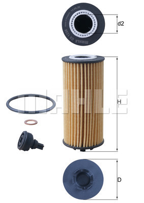 Filtre À Huile MAHLE — BMW X2 / MINI 2.0 B47