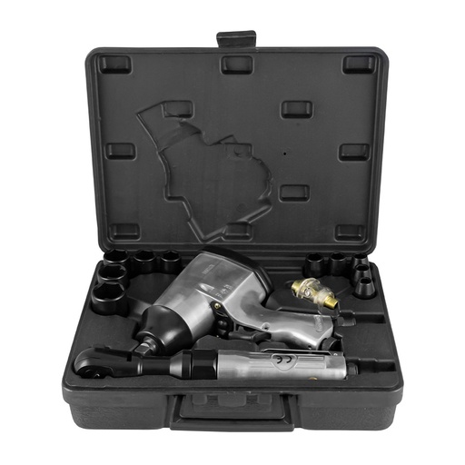 [52156] COFFRET 16 PIÈCES AVEC CLÉ À ROCHET 1/2"