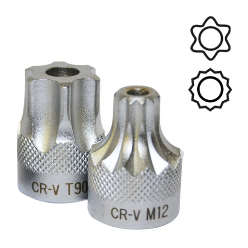 [10047] DOUILLE TORX 1/2" INVIOLABLE T90
