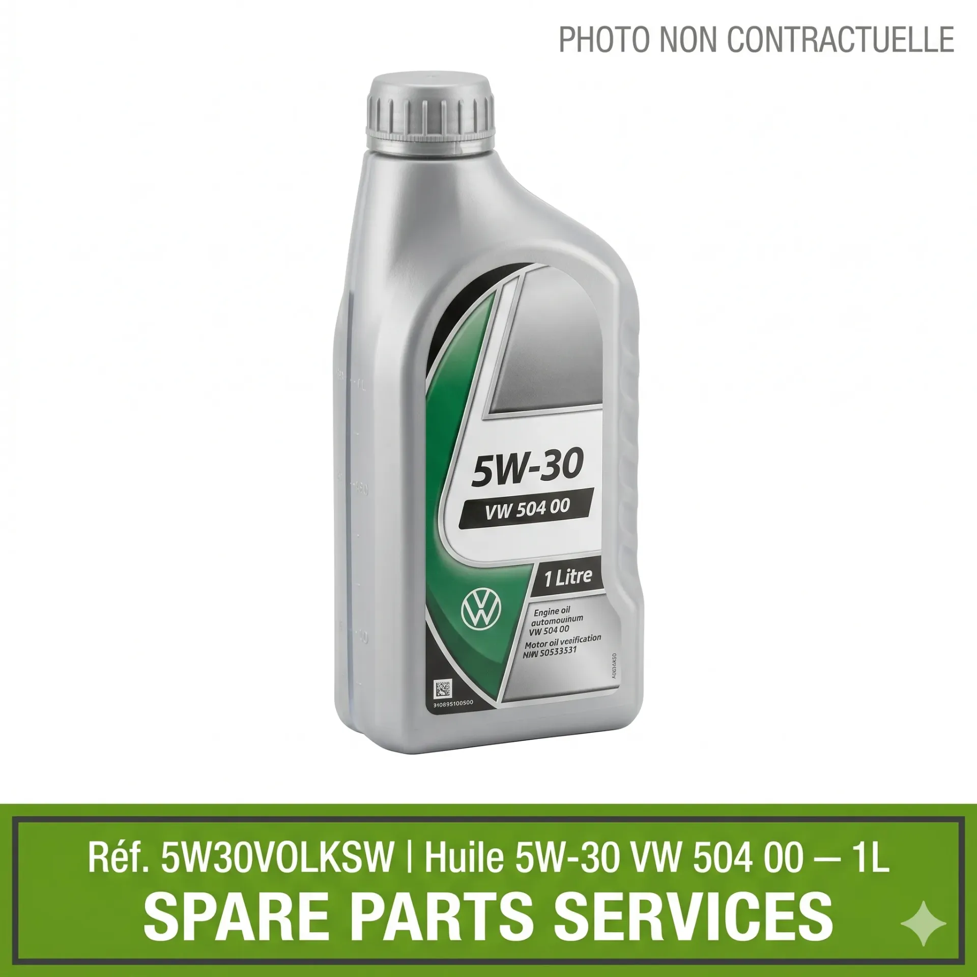 [5W30VOLKSW] HUILE MOTEUR SAE 5W-30   1L  VW 504 00