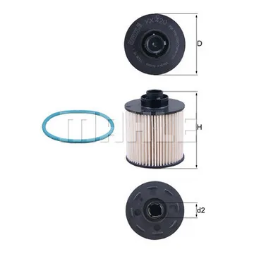 [SPS9801366680] CARTOUCHE FILTRE À GASOIL - 1.6 BLUEHDI [MOTEUR BHY / DV6FD] - HAUTE FILTRATION