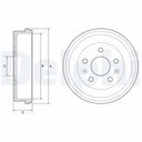 Tambour Frein AR Delphi – Moteur K9K 876 – Dacia Duster II / Renault Kangoo III / Express IV