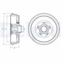 Moyeu-Tambour AR Delphi avec roulement + ABS – Moteur K9K 872 – Renault Kangoo II